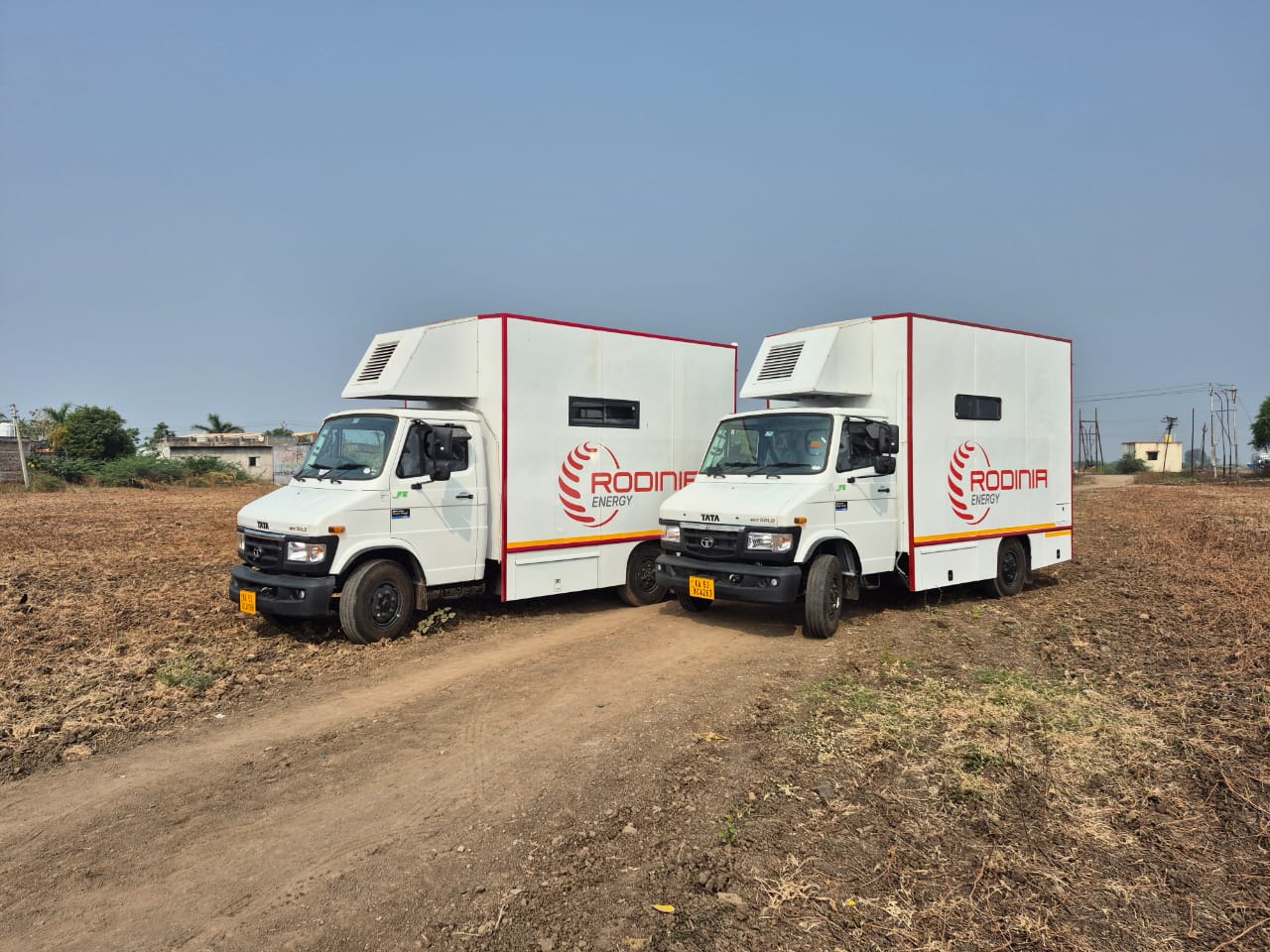 Rodinia Trucks at field.